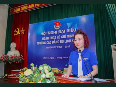 HỘI NGHỊ ĐẠI BIỂU ĐOÀN TNCS HỒ CHÍ MINH TRƯỜNG CAO ĐẲNG DU LỊCH HÀ NỘI NHIỆM KỲ 2025 – 2027