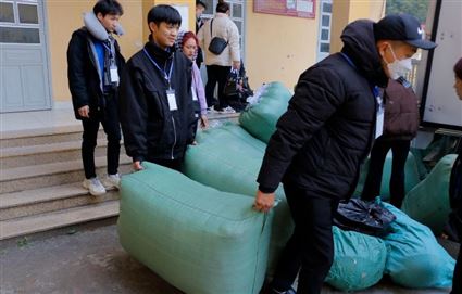 Tình nguyện mùa đông - Dấu ấn ấm áp của tuổi trẻ Trường Cao đẳng Du lịch Hà Nội tại xã La Pán Tẩn, huyện Mù Cang Chải, tỉnh Yên Bái