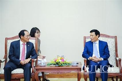 Bộ trưởng Nguyễn Ngọc Thiện tiếp Đại sứ Hàn Quốc tại Việt Nam