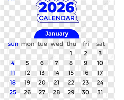 Lịch công tác tuần từ ngày 26/1 - 30/1/2026