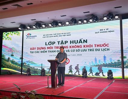 Tập huấn xây dựng môi trường không khói thuốc tại các điểm tham quan và cơ sở lưu trú du lịch