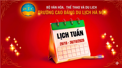 Lịch công tác tuần từ ngày 26/10 - 30/10/2026
