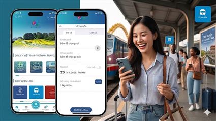 Chạm để đi: Đặt vé tàu hỏa trên ứng dụng “Du lịch Việt Nam - Vietnam Travel”