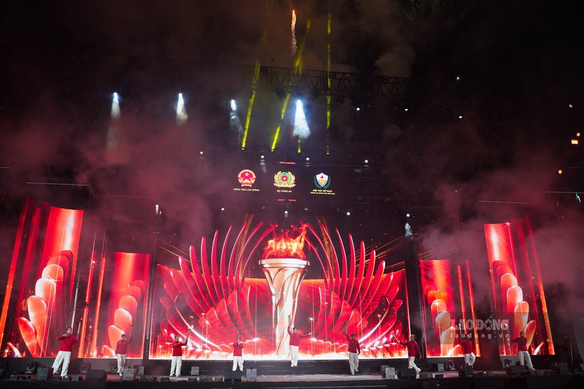 Lễ khai mạc Sports Festival 2026 tại Lâm Đồng. Ảnh: Duy Tuấn 