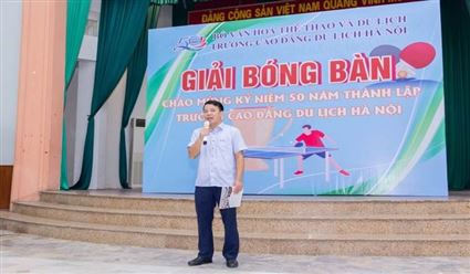 Giải bóng bàn chảo mừng kỷ niệm 50 năm thành lập Trường Cao đẳng Du lịch Hà Nội